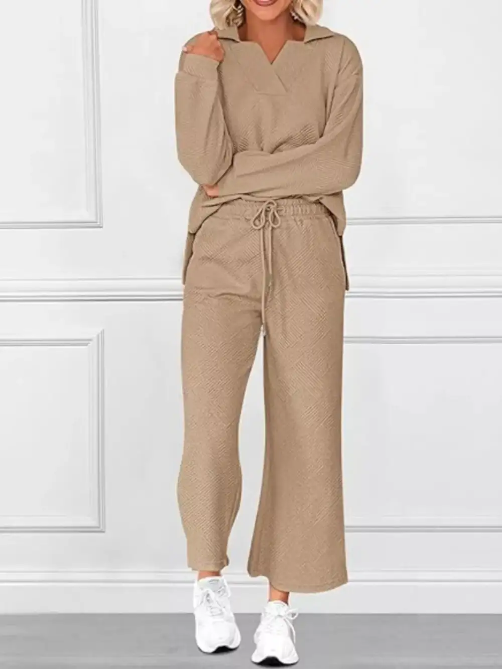 Drawstring Side Slit Set