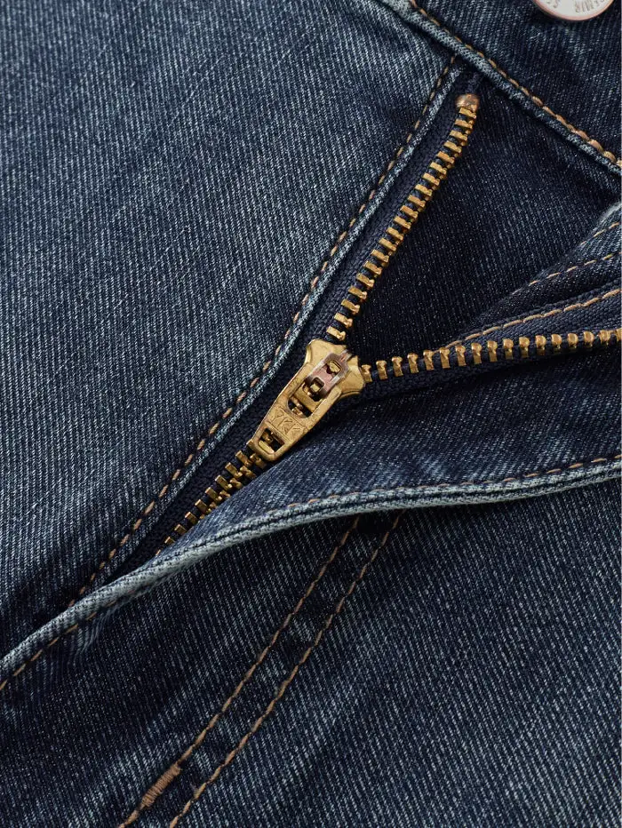 Men's Wide-leg Laidback Denim Pants