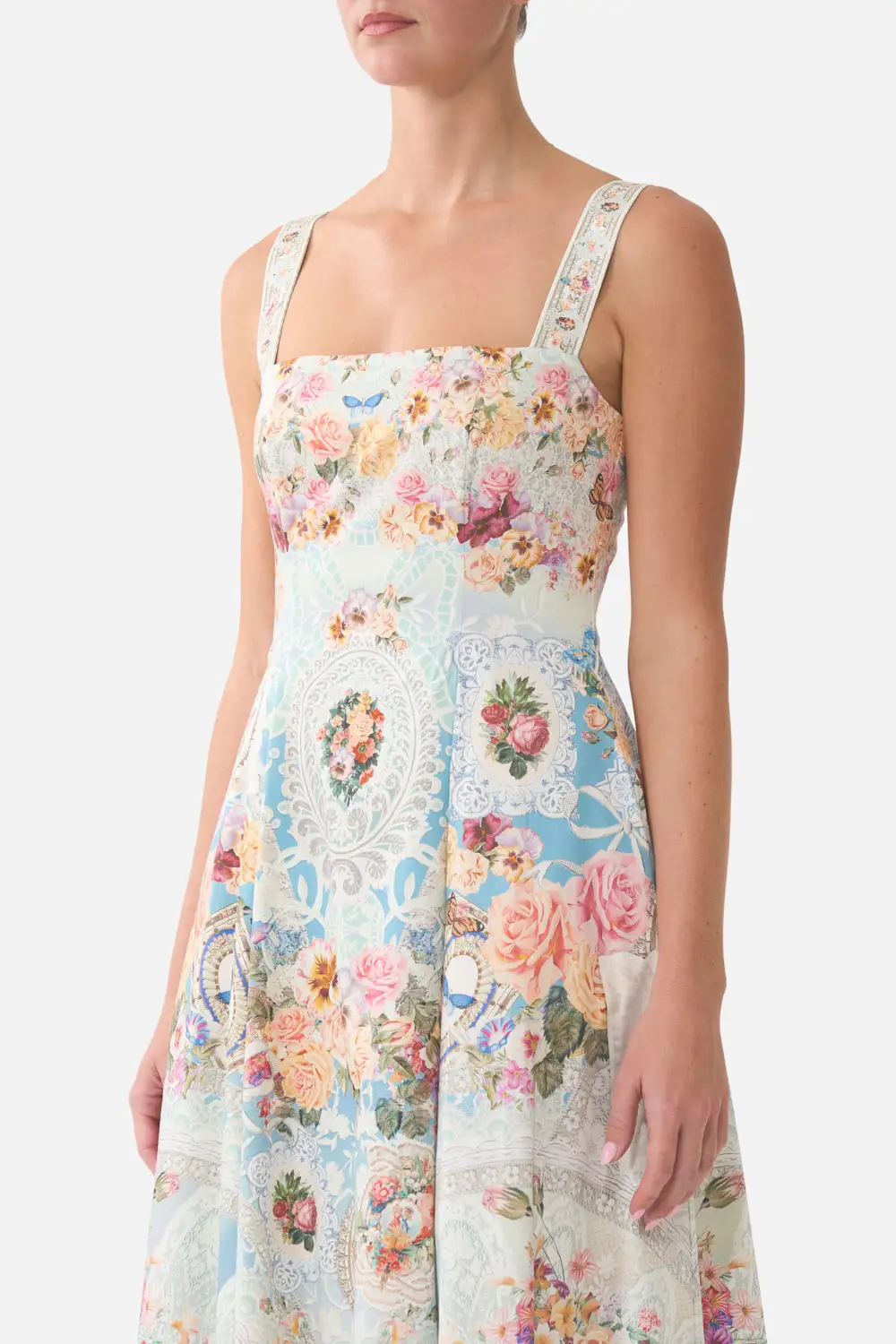 Long Fit and Flare Dress