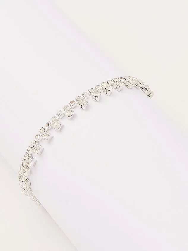 Boho Style Diamond Glitter Single Layer Anklet Party Vacation Beach Jewelry