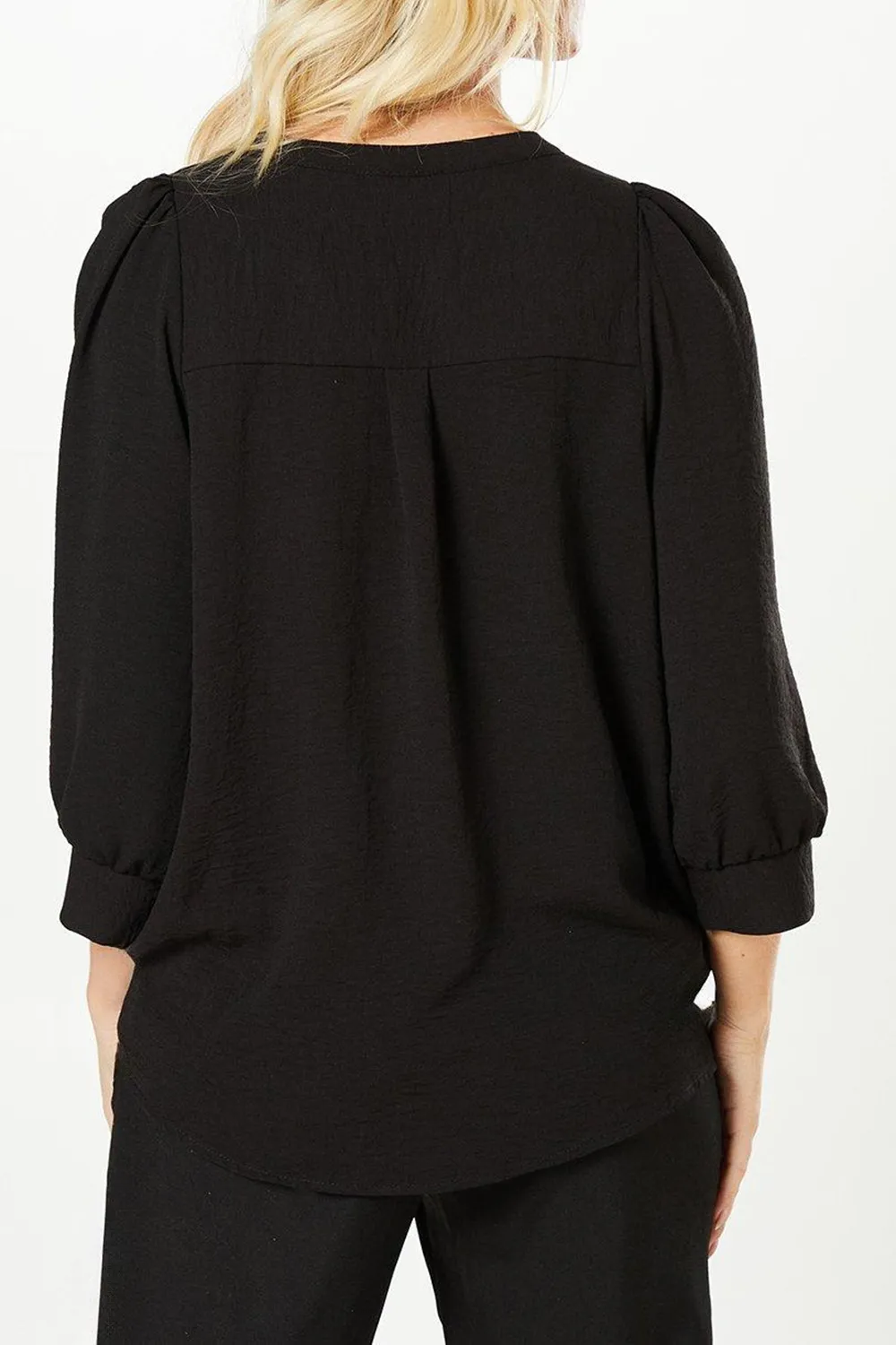 Breathable Skin-friendly Casual Ladies Notched V-neck Shirt