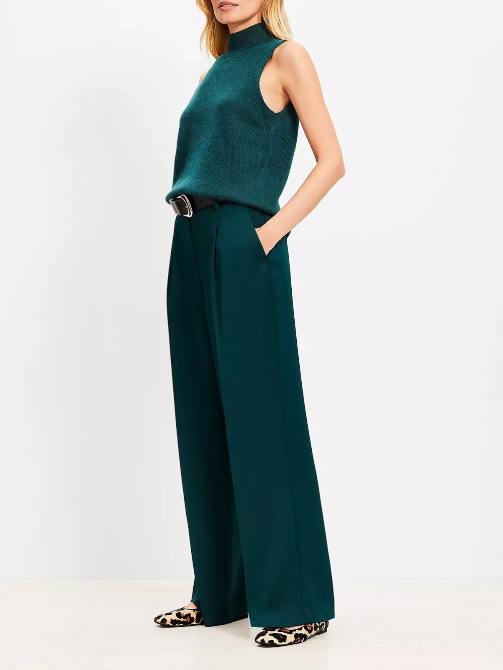 Peyton Trouser Pants In Satin