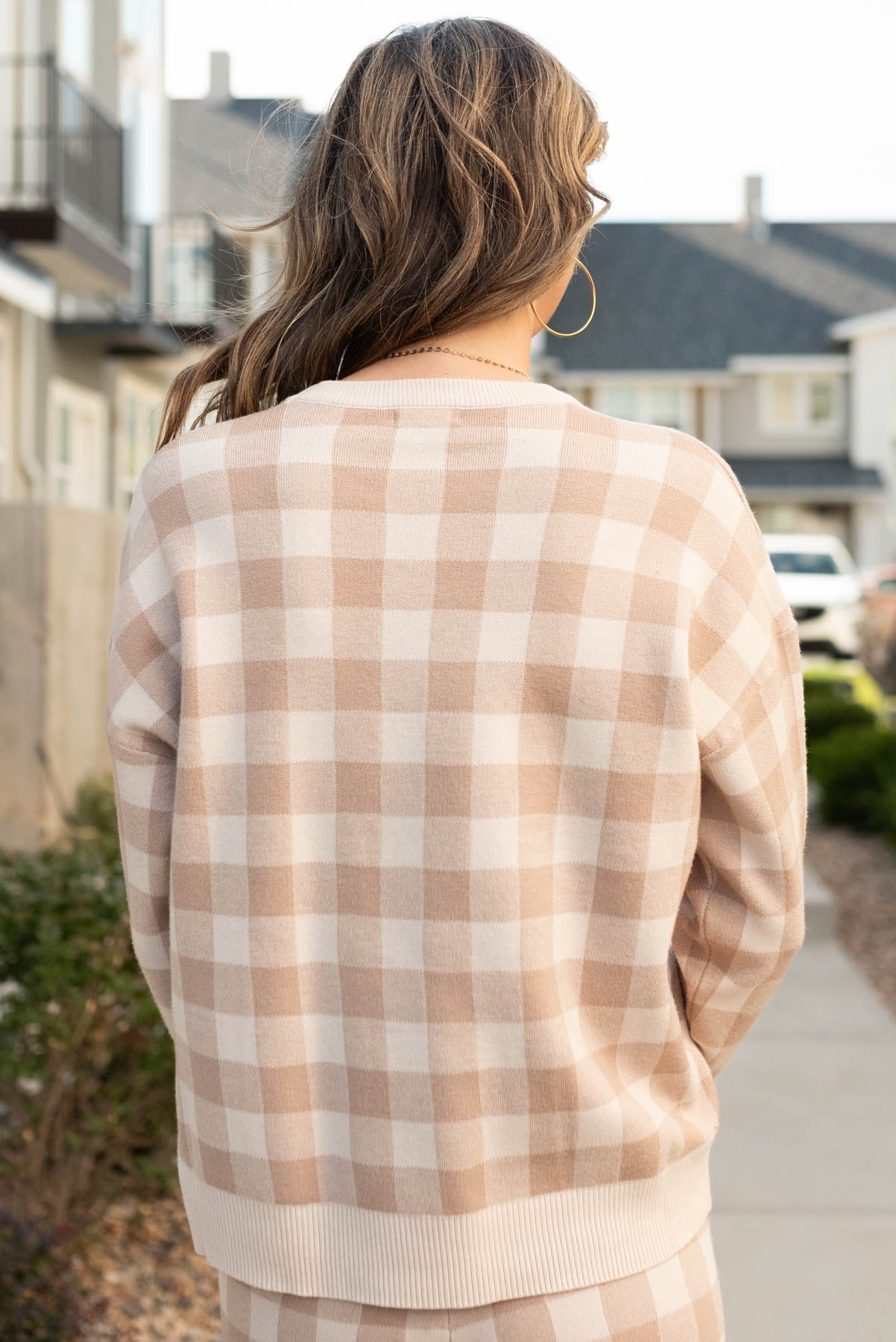 Adalia Gingham Sweater